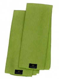 Microfiber Pearl Weave Kitchen Towels (2-Pack, Lime Green)