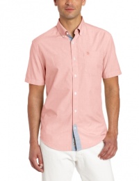 Original Penguin Men's End On End Woven Heritage Fit Short Sleeve Shirt Original Penguin Men's End On End Woven Heritage Fit Short Sleeve Shirt