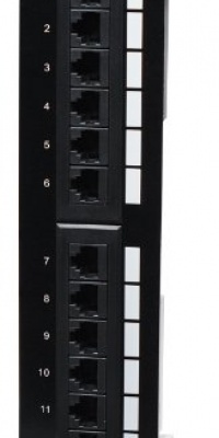Intellinet 12-Port Cat6 Wall-mount Patch Panel (560269) Intellinet 12-Port Cat6 Wall-mount Patch Panel (560269)