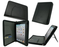 rooCASE Executive Portfolio Genuine (Black) Leather Case for 4th Generation iPad with Retina Display / the new iPad 3rd / Apple iPad 2 (Automatically Wakes and Puts the iPad to Sleep) rooCASE Executive Portfolio Genuine (Black) Leather Case for 4th Generation iPad with Retina Display / the new iPad 3rd / Apple iPad 2 (Automatically Wakes and Puts the iPad to Sleep)