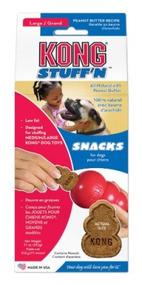 KONG Stuff'N Snacks, Peanut Butter, 11-Ounce, Large KONG Stuff'N Snacks, Peanut Butter, 11-Ounce, Large