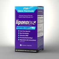 Liporidex PM - Stimulant Free Thermogenic Weight Loss Formula Supplement Fat Burner & Appetite Suppressant - The easy way to lose weight while you sleep fast! - 60 diet pills - 1 Box