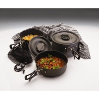 Texsport Black Ice The Scouter Hard Anodized Cook Set Texsport Black Ice The Scouter Hard Anodized Cook Set
