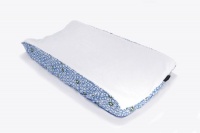Ah Goo Baby Changing Pad Cover, White Blue Circles Ah Goo Baby Changing Pad Cover, White Blue Circles