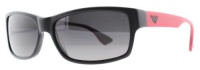 Emporio Armani EA9754/P/S Sunglasses - 04O1 Matte Black Red (WJ Gray Gradient Polarized Lens) - 60mm