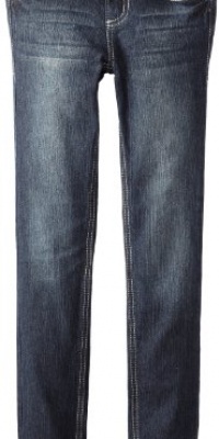 Almost Famous Girls 7-16 Skinny with Pink Lace and Back Yoke, Dark Night Wash, 8 Almost Famous Girls 7-16 Skinny with Pink Lace and Back Yoke, Dark Night Wash, 8