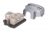 Rockford Fosgate RFD4 1/0 AWG 4 AWG Distribution Block - Platinum Rockford Fosgate RFD4 1/0 AWG 4 AWG Distribution Block - Platinum