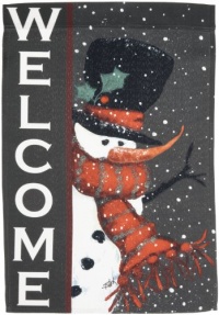 Toland Home Garden Snowman Welcome Garden Flag 110563 Toland Home Garden Snowman Welcome Garden Flag 110563