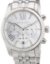 Michael Kors MK5555 lexington silver-tone dial stainless steel bracelet women watch NEW