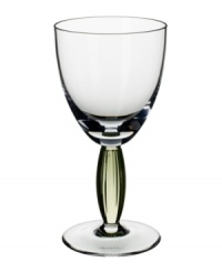 Bring contemporary refreshment to casual tables with the New Cottage claret wine glass. A tinted-green stem and fluted texture adds interest to an already-stylish silhouette. From Villeroy & Boch. Bring contemporary refreshment to casual tables with the New Cottage claret wine glass. A tinted-green stem and fluted texture adds interest to an already-stylish silhouette. From Villeroy & Boch.