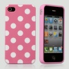 HM Pink Polka Dot Flex Gel Case for Iphone 4 & 4S