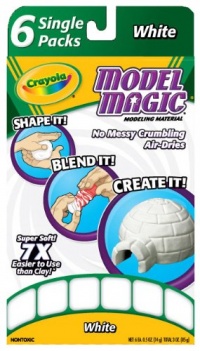 Crayola Model Magic Single Packs White (6 Single Packs) Crayola Model Magic Single Packs White (6 Single Packs)