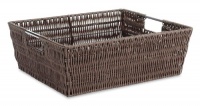 Whitmor 6500-2711 Rattique Shelf Tote, Java Whitmor 6500-2711 Rattique Shelf Tote, Java