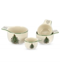 With an historic pattern starring the most cherished symbol of the season, Spode's Christmas Tree measuring cups are a festive gift to holiday baking. A sweet gift! With an historic pattern starring the most cherished symbol of the season, Spode's Christmas Tree measuring cups are a festive gift to holiday baking. A sweet gift!