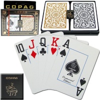 Copag Poker Size Jumbo Index 1546 Playing Cards (Black Gold Setup) Copag Poker Size Jumbo Index 1546 Playing Cards (Black Gold Setup)