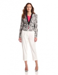 BCBGMAXAZRIA Women's Guy Woven Sportswear Jacket, Black/Comb, Small BCBGMAXAZRIA Women's Guy Woven Sportswear Jacket, Black/Comb, Small