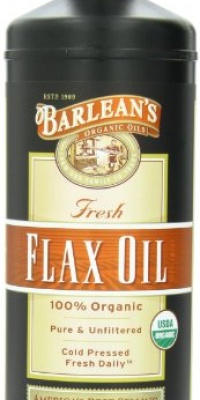 Barlean's Organic Oils Fresh Flax Oil, 32-Ounce Bottle