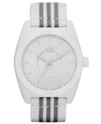 Step up your fashion game with this fresh sport watch from adidas. Step up your fashion game with this fresh sport watch from adidas.