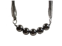 Alfani Jewelry 2 Tone Silver & Hematite Collar Necklace Alfani Jewelry 2 Tone Silver & Hematite Collar Necklace