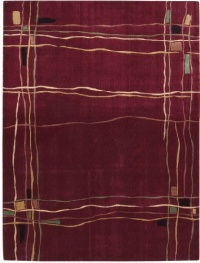 Nourison Parallels PR01 Rug - Red Size - 5.6 x 7.5 ft. Nourison Parallels PR01 Rug - Red Size - 5.6 x 7.5 ft.