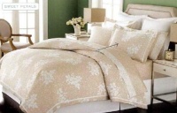 Martha Stewart Sweet Petals 300T Standard Shams Taupe Martha Stewart Sweet Petals 300T Standard Shams Taupe