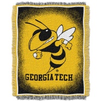 Northwest Georgia Tech Yellow Jackets Triple Woven Decorative Throw 48x60 Northwest Georgia Tech Yellow Jackets Triple Woven Decorative Throw 48x60