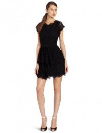 Joie Women's Kimare New Solid Lace Dress, Caviar, Small Joie Women's Kimare New Solid Lace Dress, Caviar, Small