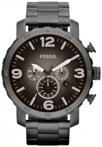 Fossil Men's JR1437 Nate Chronograph Smoke Stainless Steel Watch Fossil Men's JR1437 Nate Chronograph Smoke Stainless Steel Watch