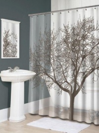 Splash Home Tree Mocha Eva Shower Curtain Splash Home Tree Mocha Eva Shower Curtain