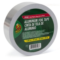 Duck Brand 240225 1.88-Inch by 50-Yard Single Roll Metal Repair Aluminum Foil Tape, Silver