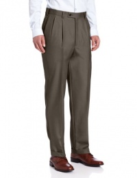 Louis Raphael LUXE Men's 100% Wool Pleated Hidden Extension Dress Pant Louis Raphael LUXE Men's 100% Wool Pleated Hidden Extension Dress Pant