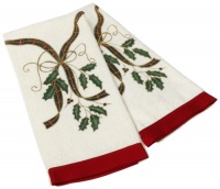 Lenox Holiday Nouveau 2-Piece Kitchen Towel Set, Ivory Lenox Holiday Nouveau 2-Piece Kitchen Towel Set, Ivory