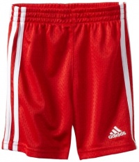 adidas Boys 2-7 Basic mesh short, Bright Red, 2T adidas Boys 2-7 Basic mesh short, Bright Red, 2T