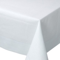 Now Designs 60 by 108-Inch Hemstitch Tablecloth, White Now Designs 60 by 108-Inch Hemstitch Tablecloth, White