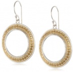 Anna Beck Designs Gili 18k Gold-Plated Medium Wire Rimmed Open O Drop Earrings