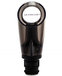 A bar tending triple threat from Le Creuset, this handy tool is an aerator, pourer and stopper – all in one! A controlled flow regulates pouring speed and aerates wine as it spills straight from the bottle, into your glass. Model WA119L. A bar tending triple threat from Le Creuset, this handy tool is an aerator, pourer and stopper – all in one! A controlled flow regulates pouring speed and aerates wine as it spills straight from the bottle, into your glass. Model WA119L.