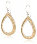 Anna Beck Designs Gili 18k Gold-Plated Medium Wire Rimmed Open Drop Earrings