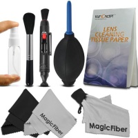 Professional Cleaning Kit for DSLR Cameras (Canon, Nikon, Pentax, Sony) - Includes: Lens Cleaning Pen System + High Quality Lens Brush + Air Blower Cleaner + 50 Sheets Lens Tissue Paper + Handy Empty Spray Bottle + 3 Premium MagicFiber Microfiber Cleaning Professional Cleaning Kit for DSLR Cameras (Canon, Nikon, Pentax, Sony) - Includes: Lens Cleaning Pen System + High Quality Lens Brush + Air Blower Cleaner + 50 Sheets Lens Tissue Paper + Handy Empty Spray Bottle + 3 Premium MagicFiber Microfiber Cleaning