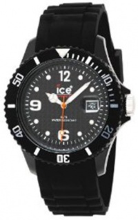Ice-Watch Unisex SI.BK.U.S.09 Sili Collection Black Plastic and Silicone Watch
