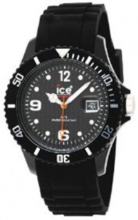Ice-Watch Unisex SI.BK.U.S.09 Sili Collection Black Plastic and Silicone Watch Ice-Watch Unisex SI.BK.U.S.09 Sili Collection Black Plastic and Silicone Watch
