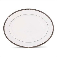 Lenox Pearl Platinum Oval Platter 13 Lenox Pearl Platinum Oval Platter 13