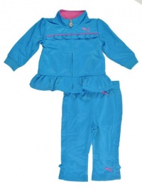 Puma Newborn Infant Girls Tricot Tracksuit (3/6M, Blue Jewel) Puma Newborn Infant Girls Tricot Tracksuit (3/6M, Blue Jewel)