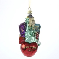 Kurt Adler C4108 New York City Glass Cityscape Ornament, 5-Inch Kurt Adler C4108 New York City Glass Cityscape Ornament, 5-Inch