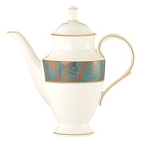The luxurious, museum-quality floral motifs in Gilded Tapestry create a dramatic presentation sure to command attention at any dinner party. Warm ember hues and golden tones are offset by cool blue accents on this compelling pattern. Unique layering of of each place setting piece atop the other highlights the common threads of color and metallics while creating a sophisticated style. The luxurious, museum-quality floral motifs in Gilded Tapestry create a dramatic presentation sure to command attention at any dinner party. Warm ember hues and golden tones are offset by cool blue accents on this compelling pattern. Unique layering of of each place setting piece atop the other highlights the common threads of color and metallics while creating a sophisticated style.