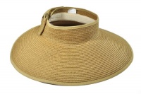 Straw hat w/ Wide Brim Roll-up Sun Visor (Womens, Travel) Straw hat w/ Wide Brim Roll-up Sun Visor (Womens, Travel)