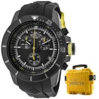 Invicta Men's 11748BYB Pro-Diver Chronograph Black Dial Black Polyurethane Watch