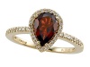 Genuine Garnet Ring by Effy Collection® in 14 kt Yellow Gold Size 6