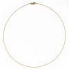 CleverEve Designer Series 14K Yellow Gold Twisted Wire 0.5mm Necklace 16