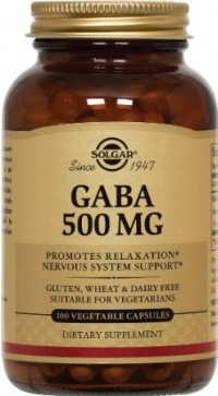 Solgar - Gaba, 500 mg, 100 veggie caps Solgar - Gaba, 500 mg, 100 veggie caps