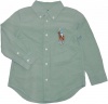 Polo Ralph Lauren Toddler Boy's Long-Sleeved Big Pony Blake Oxford, Green, 2/2T